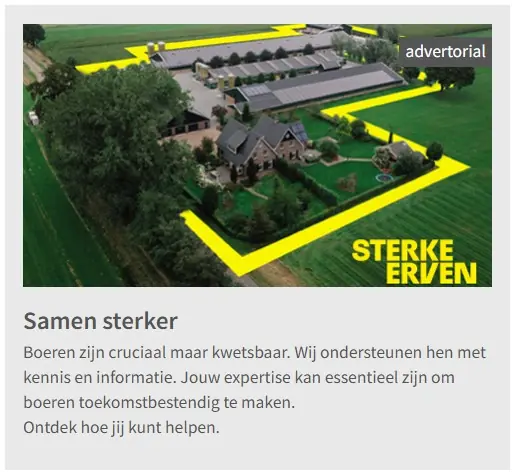 Voorbeeld advertorial website