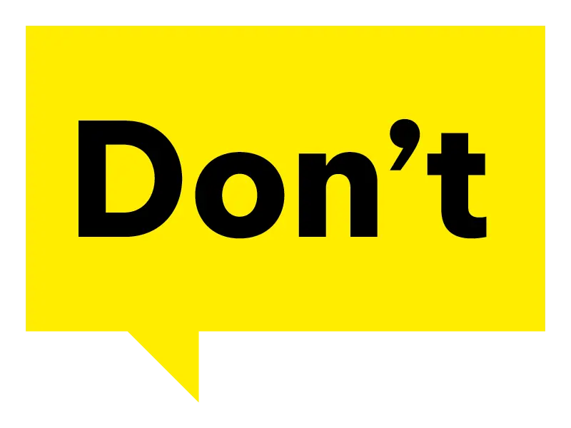 Don'ts AI in contentcreatie